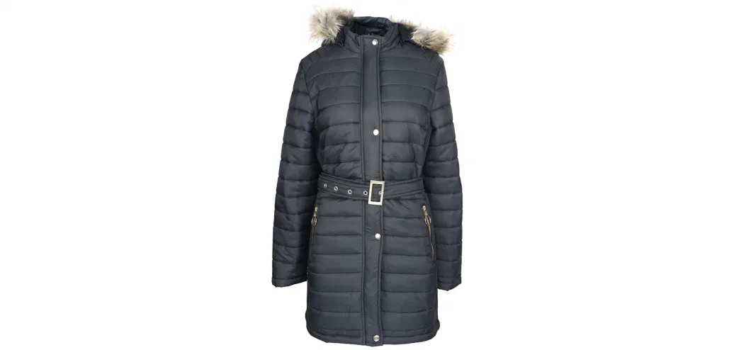 Ladies Custom Wholesale Padding Jacket Fashion Windproof Plus Size Women Long Down Jacket