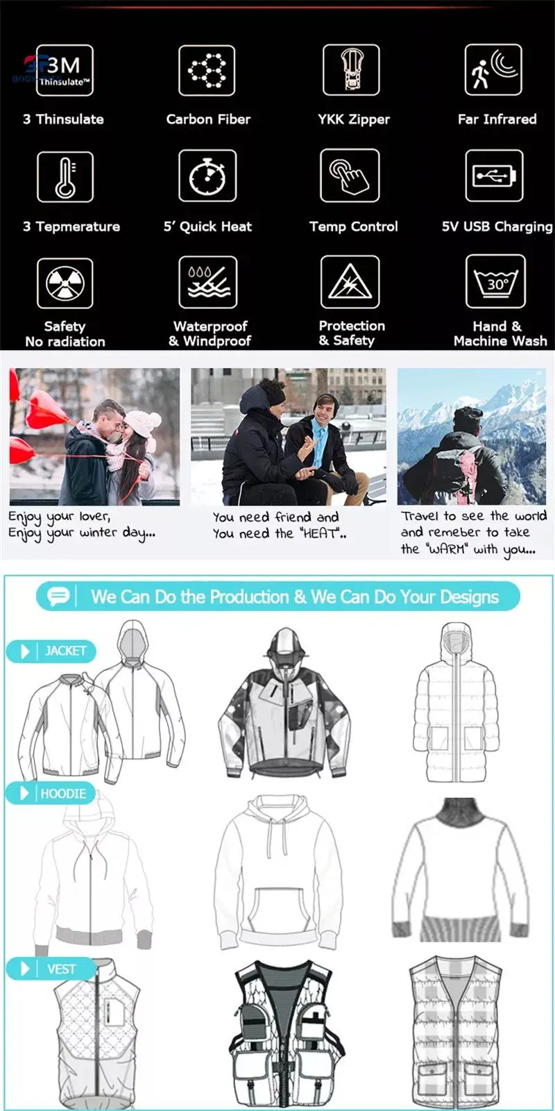 2024 New Products Designer Clothes Design Long Winter Coat Thickened Warm Down Jacket for Women