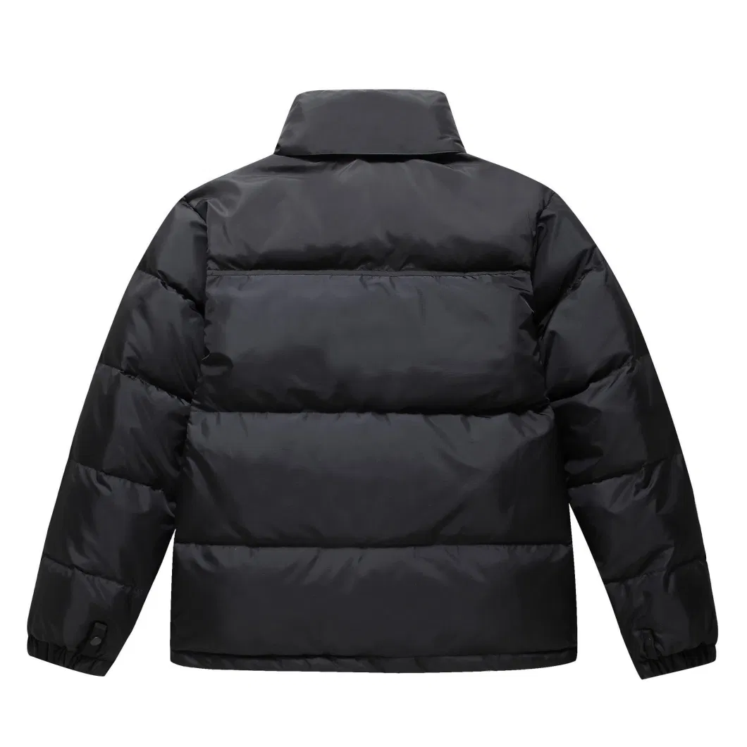 Black Cold Weather Winter Bubble Coat for Men High Quality Puffer Down Jackets