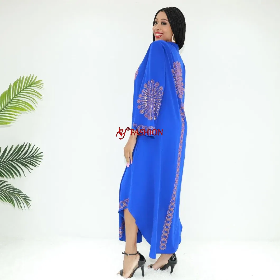 Embroidered Attire Ladies Shirt Dresses Ay Fashion An6027 Ghana Kaftan Maxi Dress