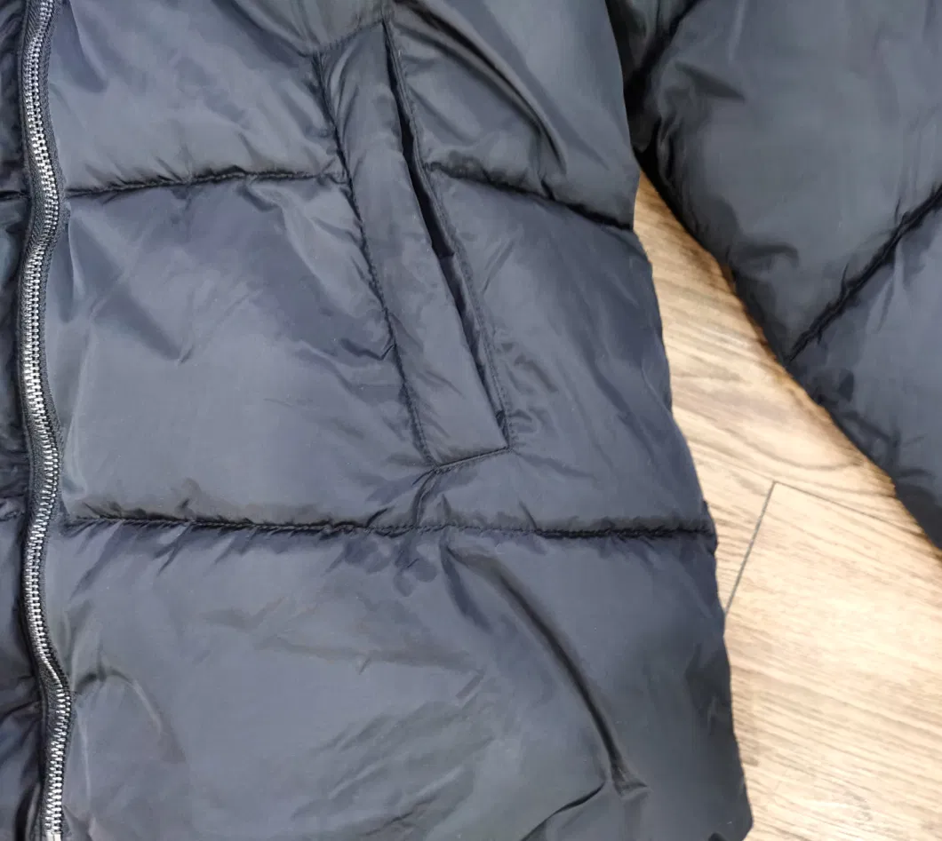 Ladies Fashion High Quality Puffer Padded Hood Jacket