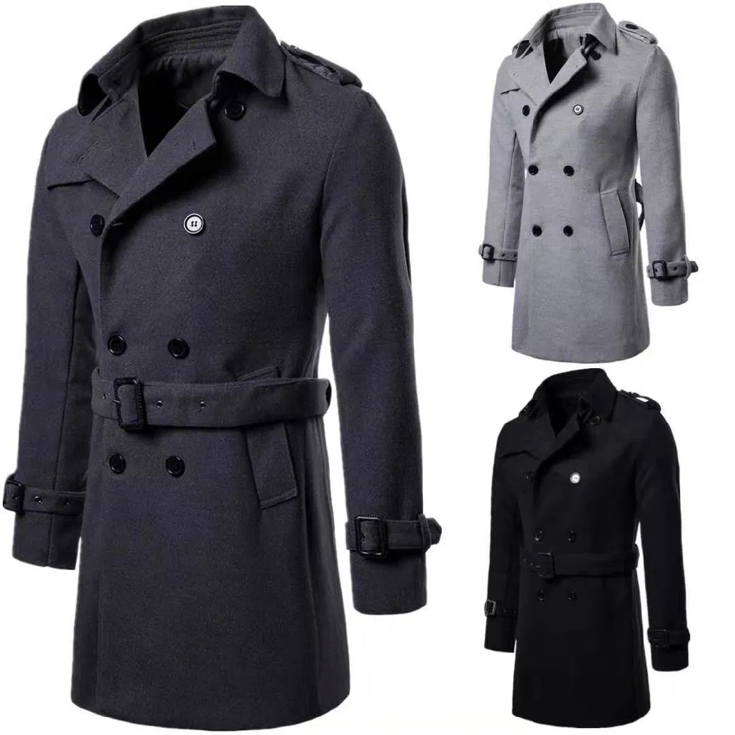 High Quality Overcoats for Men Cotton Customized Outwear Winter Outerwear Dust Coat