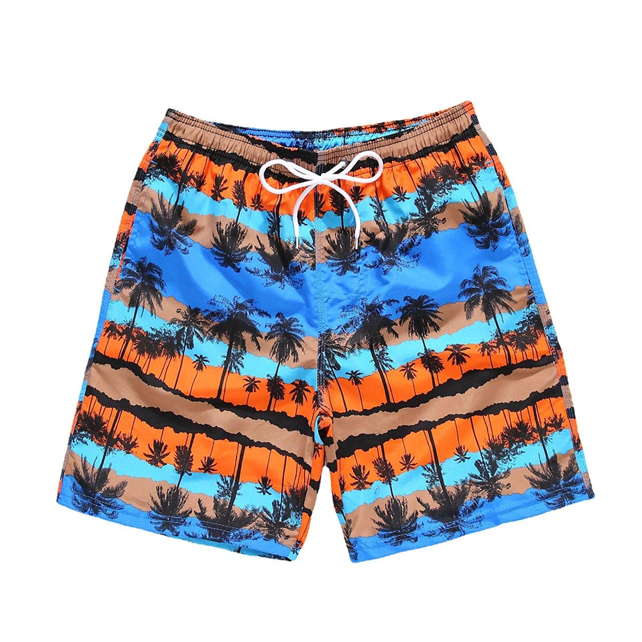 Custom Printed Mesh Beach Men Short for Hot Weather Stripes Board Shorts