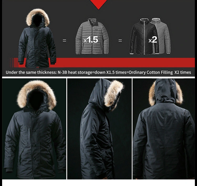 Sabado Outdoor Windproof Military Coats Custom Long Puffer Winter Mens Tactical Down Jacket