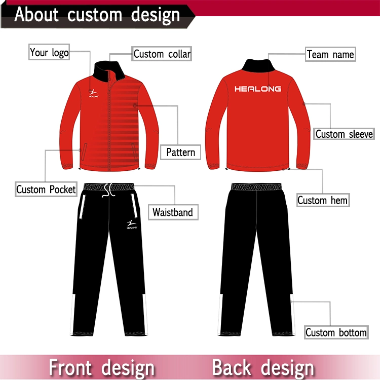 OEM Sportswear Custom Outdoor Windproof Sportswear Polyester Waterproof Windbreaker