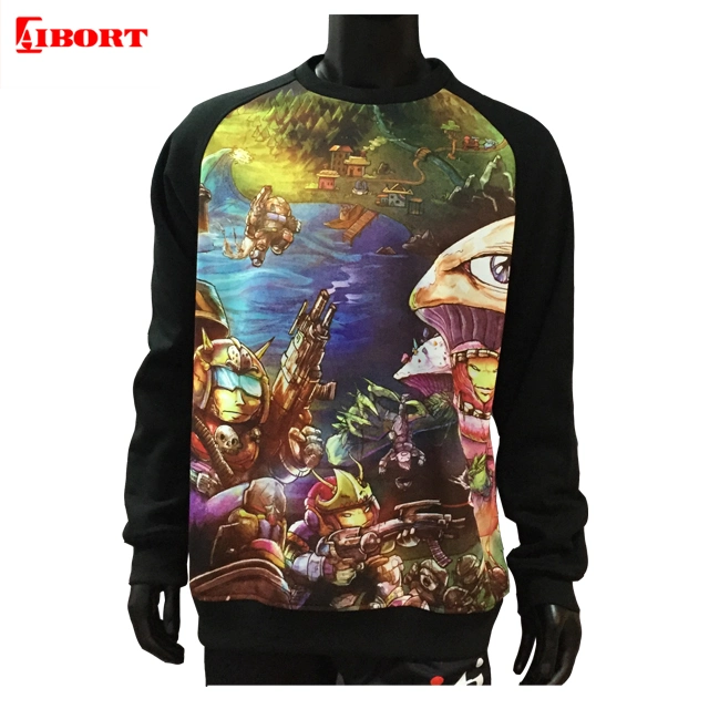 Aibort Custom Sublimation Hip Hop Streetwear Pullover Hoodie Fashion Sweatshirt