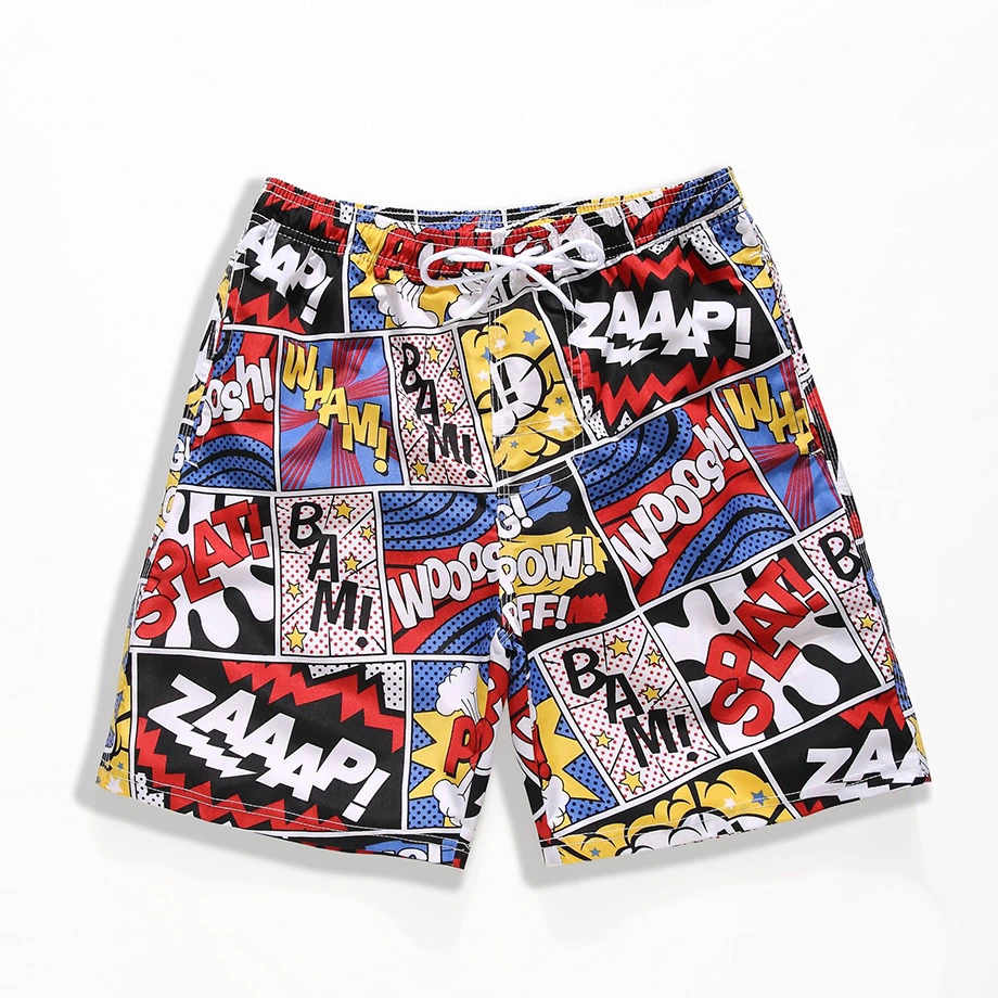 Custom Printed Mesh Beach Men Short for Hot Weather Stripes Board Shorts