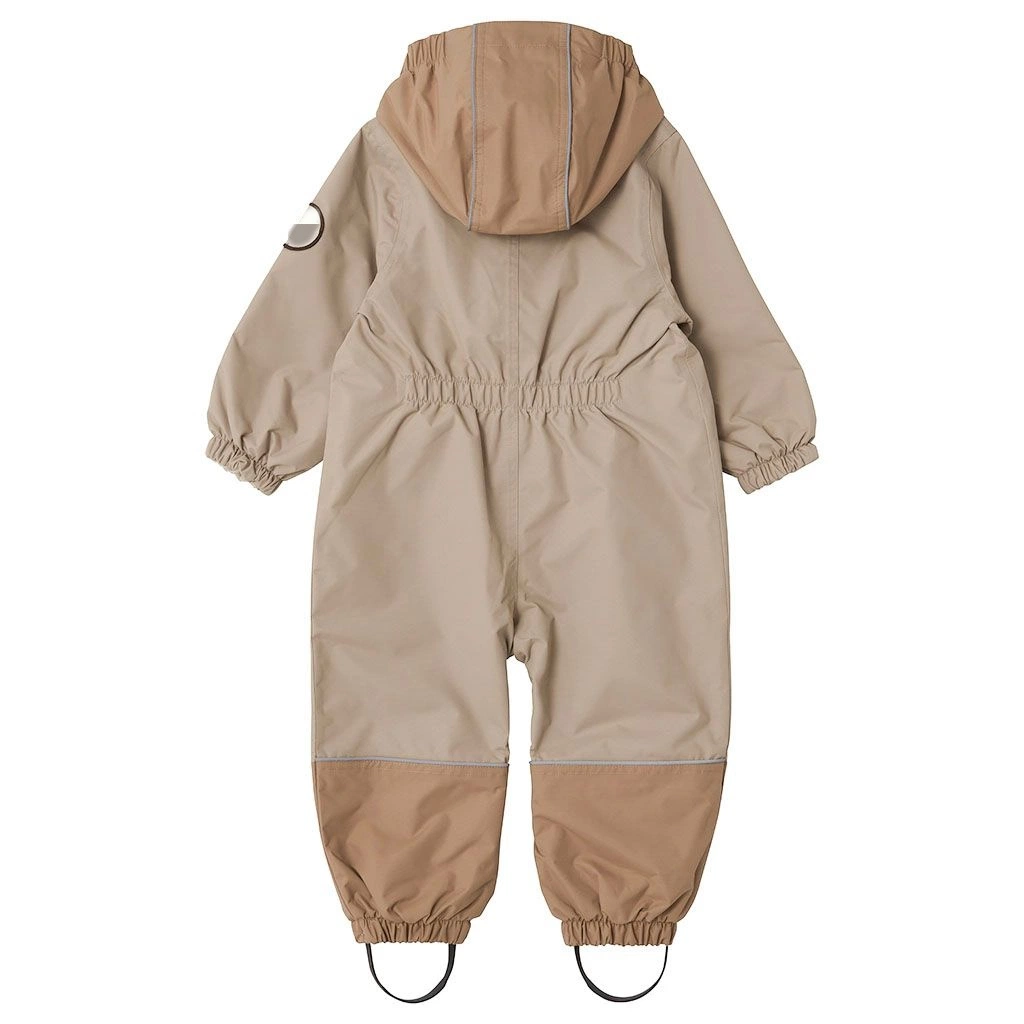 Milano Color-Blocked Shell Coverall Green/Sand Raincoat Rainwear