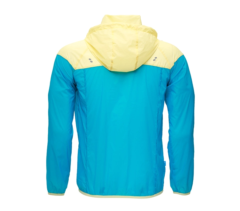 Men Cycling Windproof Jackets Hooded Skin Coat Sun-Protective Anti-Splashing Water Apple Green Light Cycling