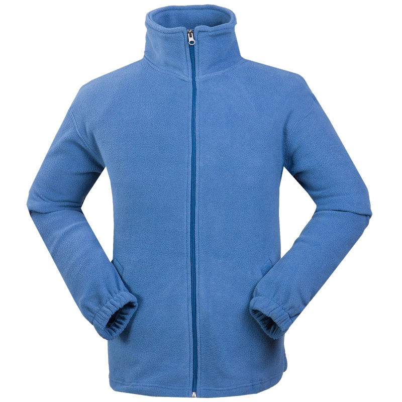 OEM Customized Logo Embroidered Winter Warm Windproof Lightweight Polar Fleece Zipper Jacket