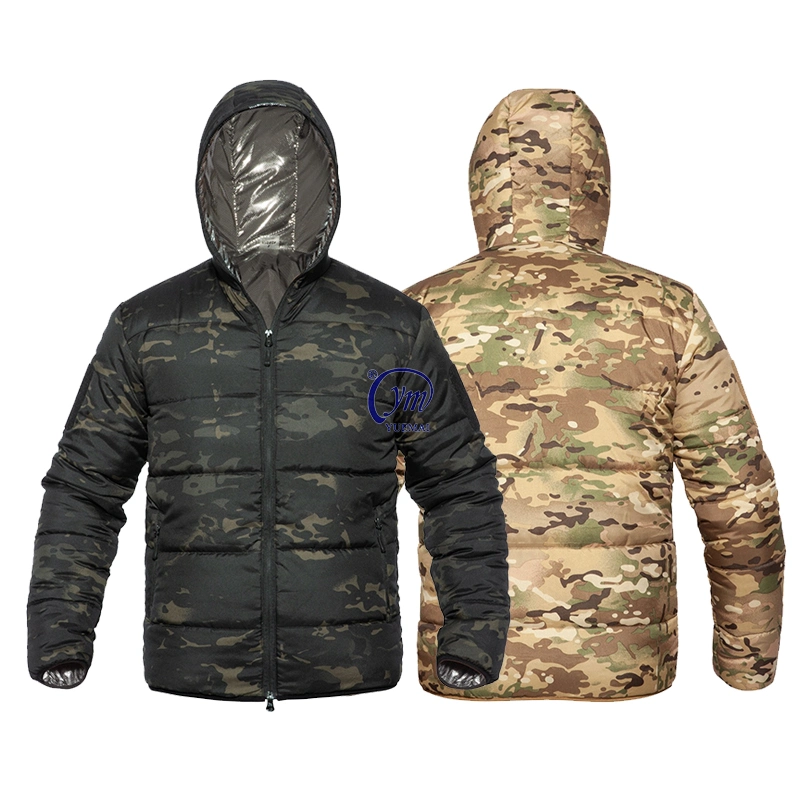 Wholesale Camouflage Thermal Windbreaker High Reflective Heat Insulated Puffer Jacket Tactical Men&prime;s Jackets