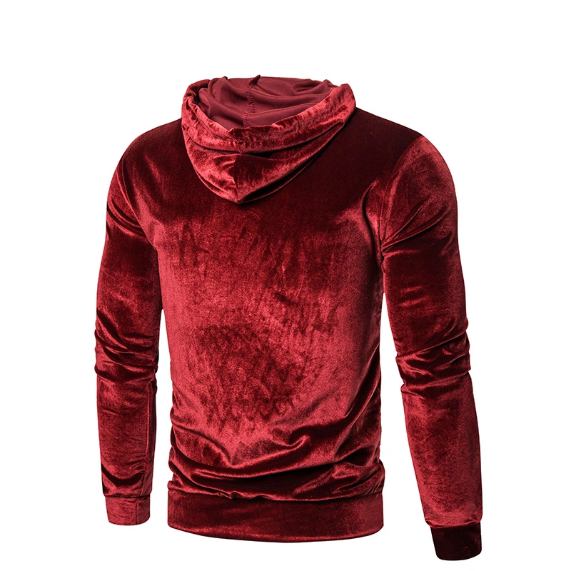 High Quality Fashion Hooded Pure Color Fleece Casual Loose The Man Jumper Street Style Long-Sleeved Pullover Hoodie