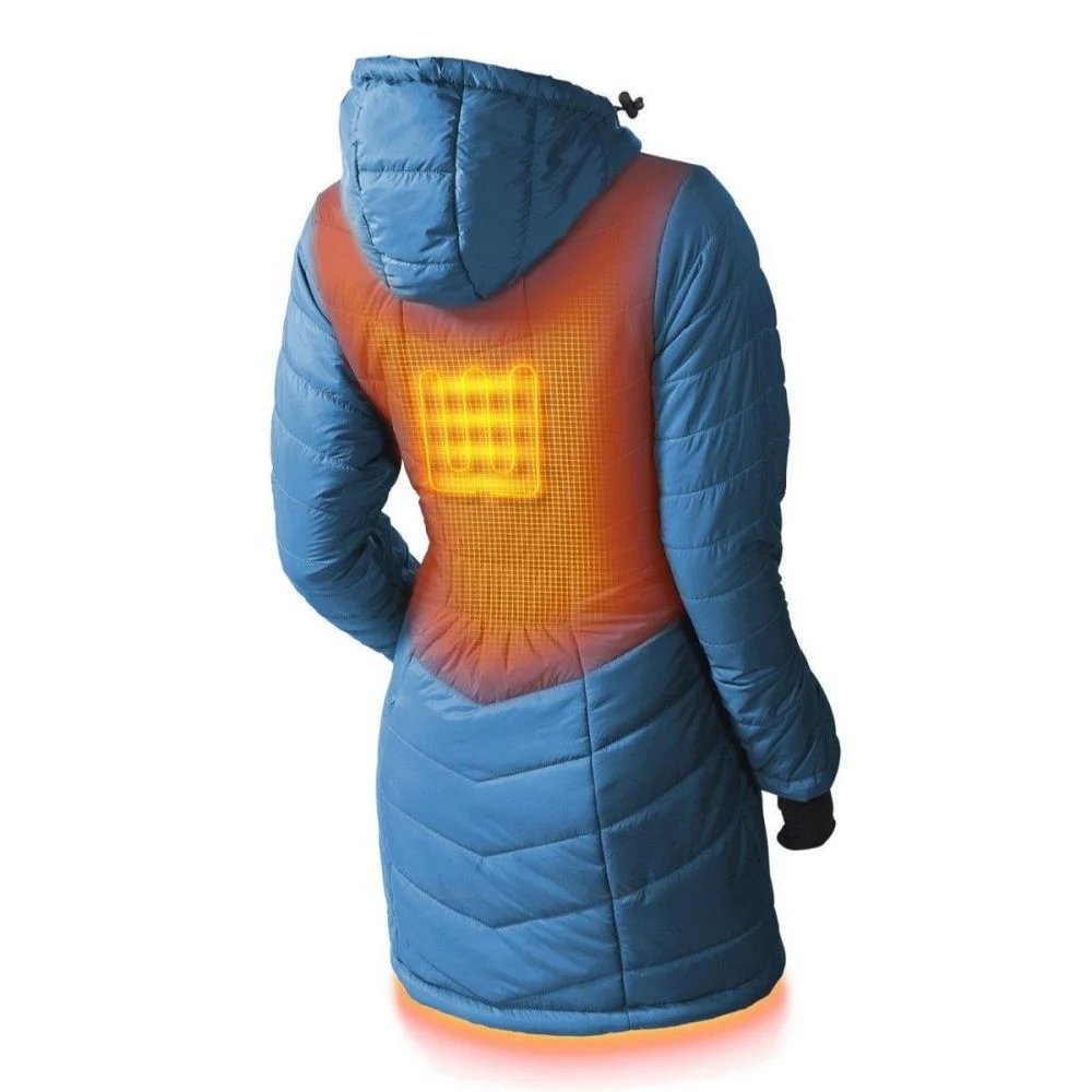 Women&prime;s Heated Jacket with 3 Temperature Settings and Stretchy Fabric