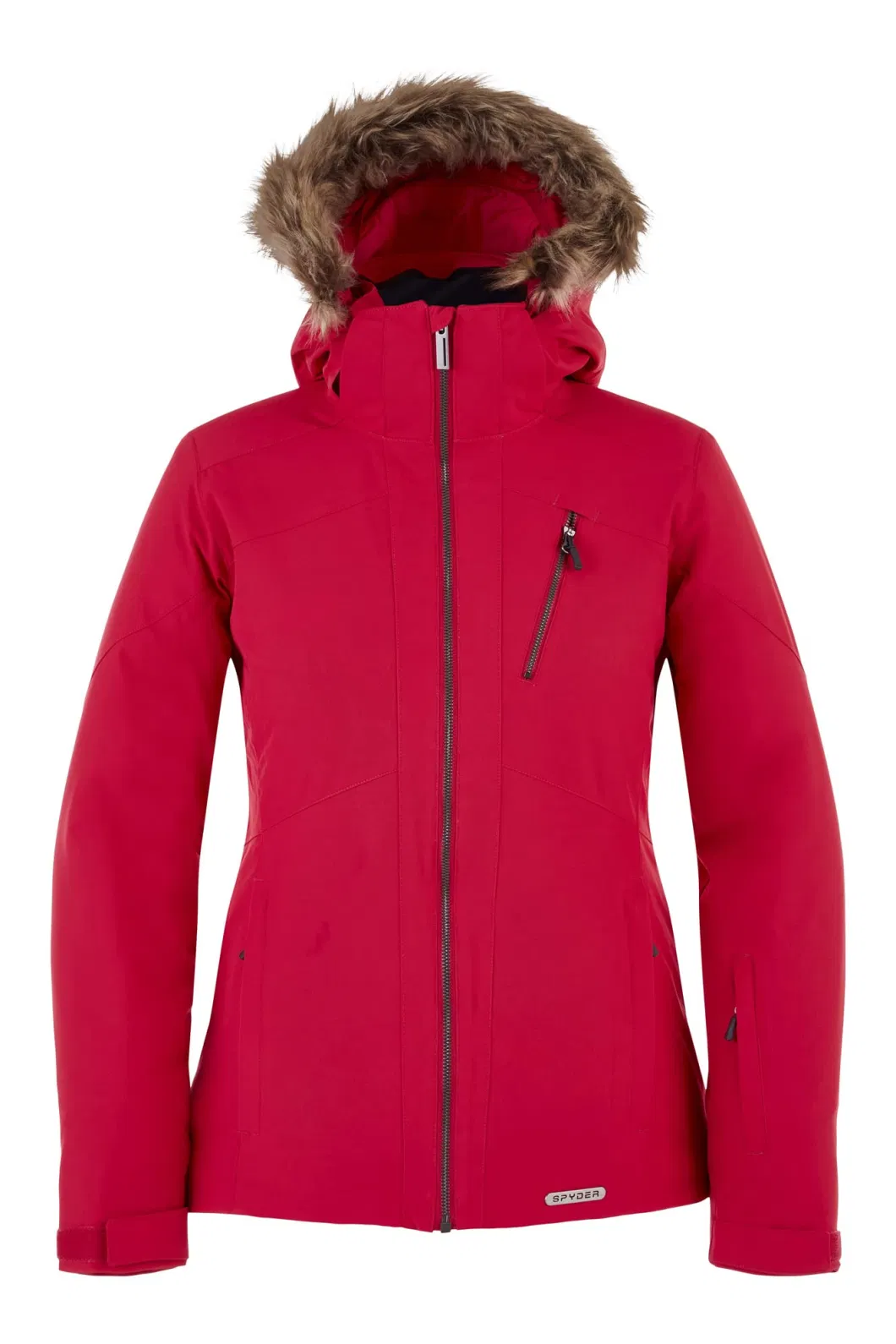 Asiapo China Factory Women&prime;s Winter Waterproof Insulated Outdoor Ski Snow Jacket with Fur Hoodie