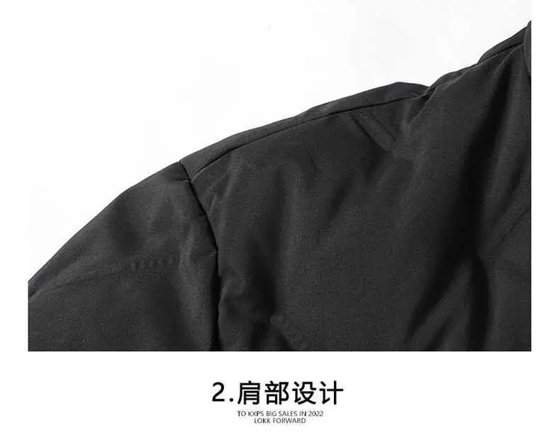 2022 Hooded Heavy Designer Puffer Padded Coat OEM Logo Oversize Men&prime;s Down Bubble Winter Black Custom Men Shiny Puffer Jacket