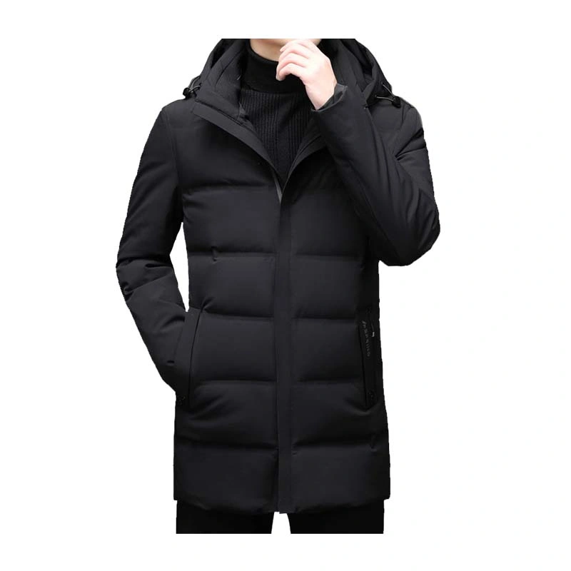 Winter Customized High Quality Fitness Polyester Duck Down Long Puffer Coat