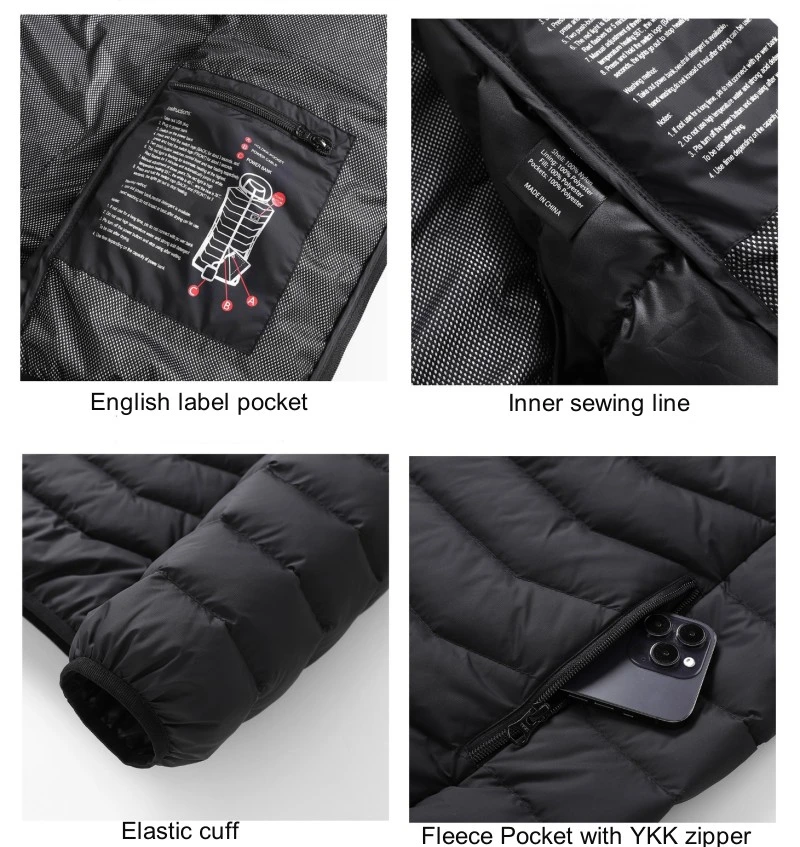 5 Heating Zone Lightweight Heating Coat Men and Women Heated Coat