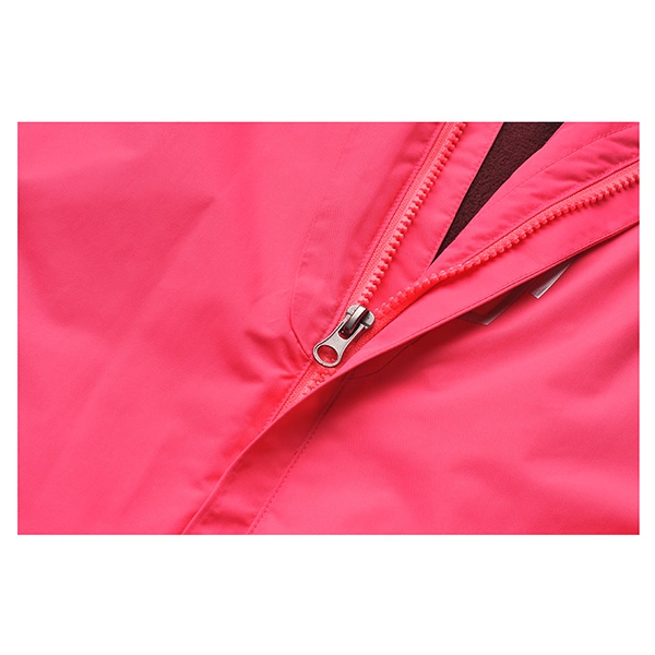 Women&prime;s Sports Wear Mesh Lined Rain Jacket with Hood