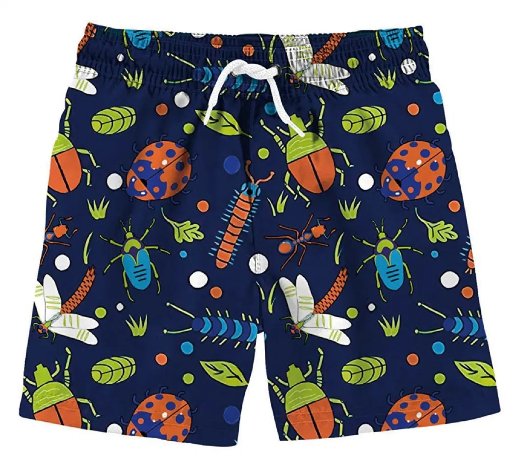 Custom Logo 3D Print Kids Swimwear Beach Pant