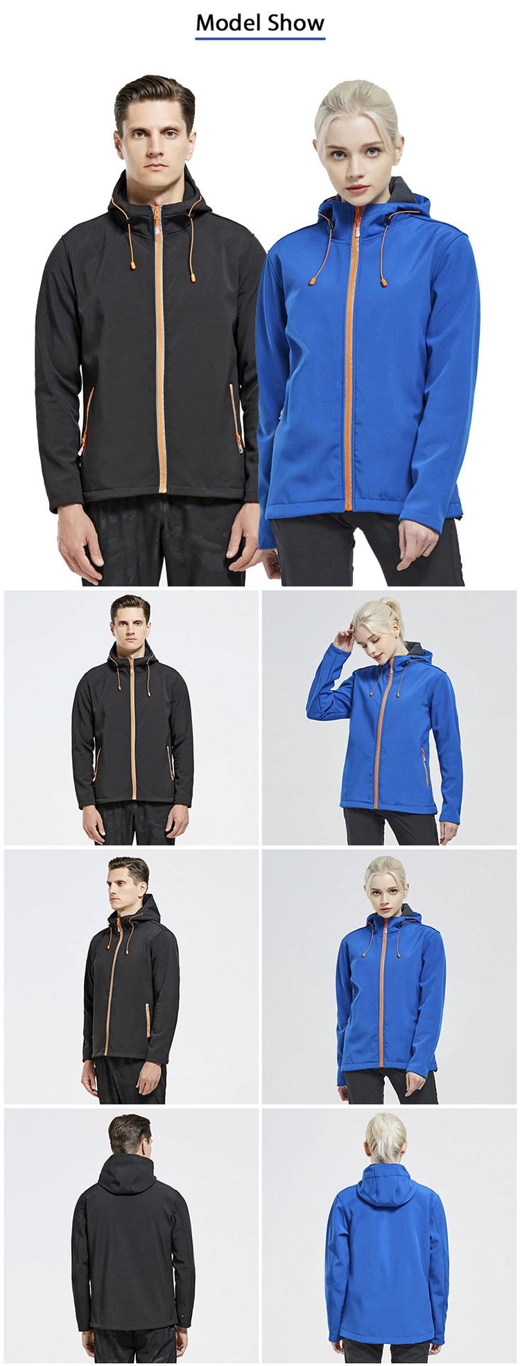 High Quality Winter Heated Outdoor Windbreaker Men Softshell Jacket