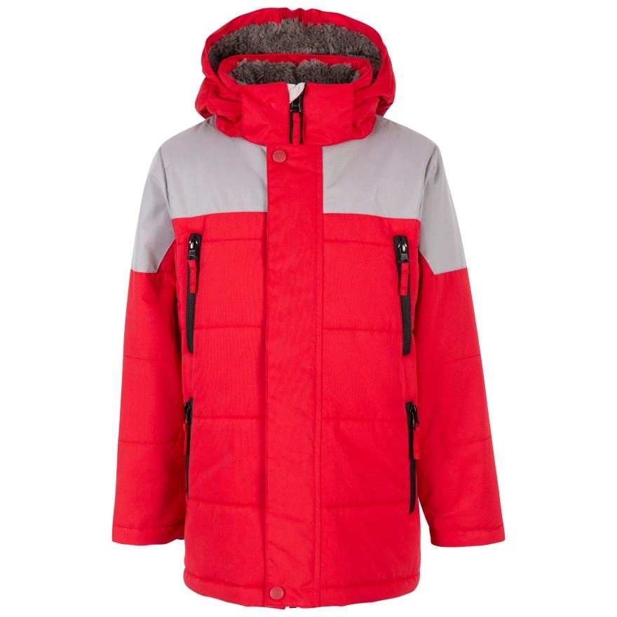 Kids Padded Winter Waterproof Windproof Long Jacket with Hood