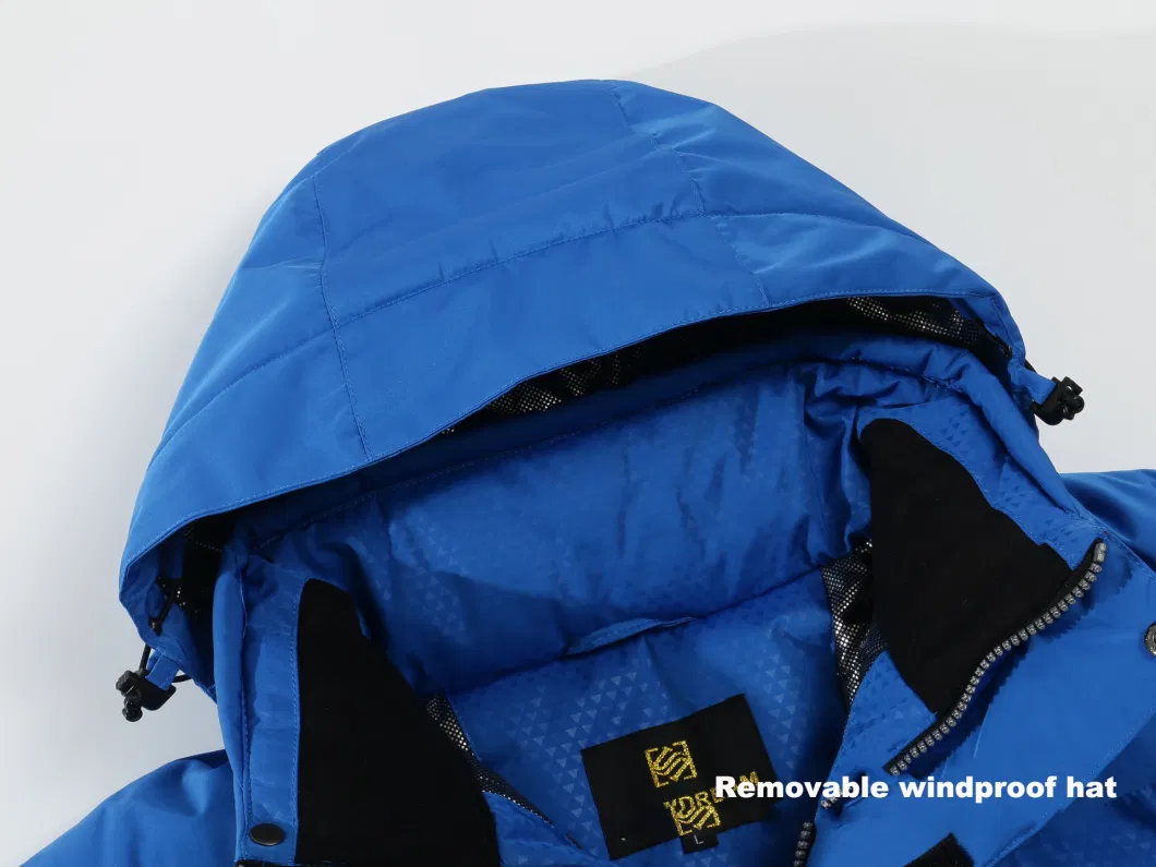 High Quality Winter Insulated Ski Jacket with Detachable Hood