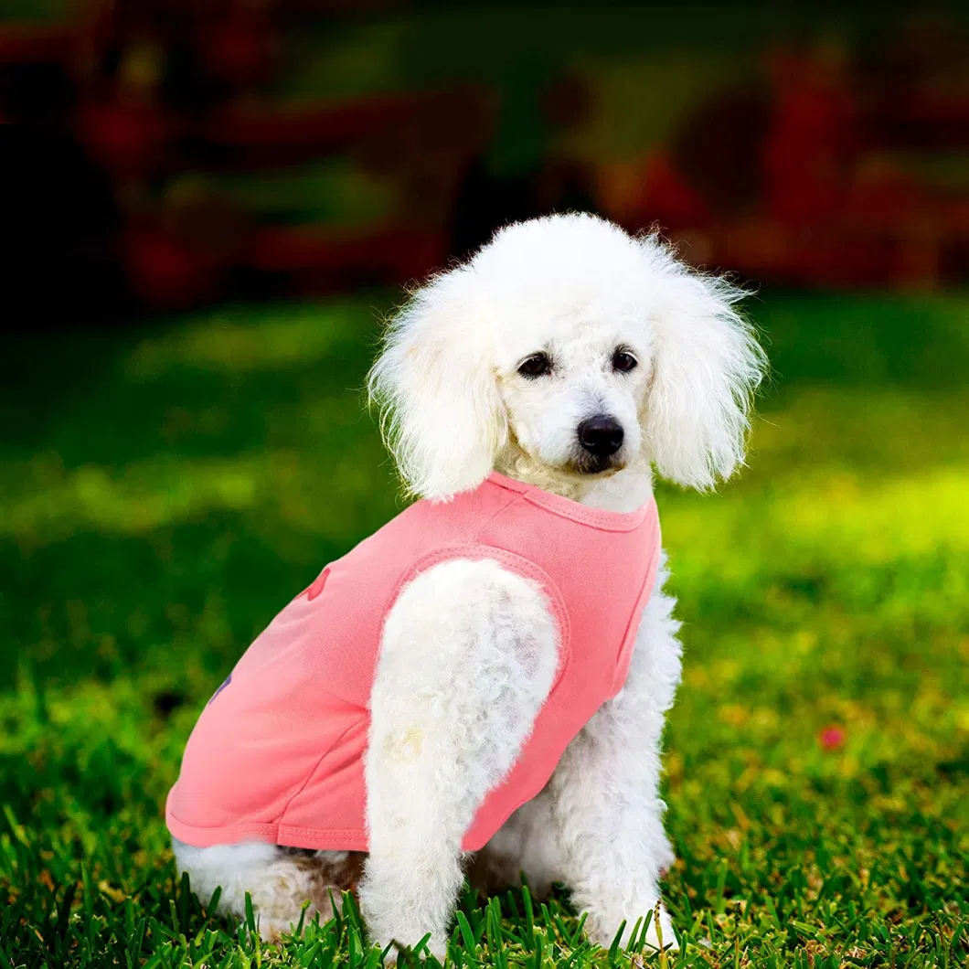 Pet T-Shirt Puppy Sleeveless Dog Clothes Soft Comfortable Dog Sweatshirt