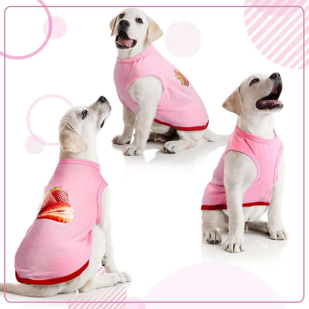 Pet T-Shirt Puppy Sleeveless Dog Clothes Soft Comfortable Dog Sweatshirt