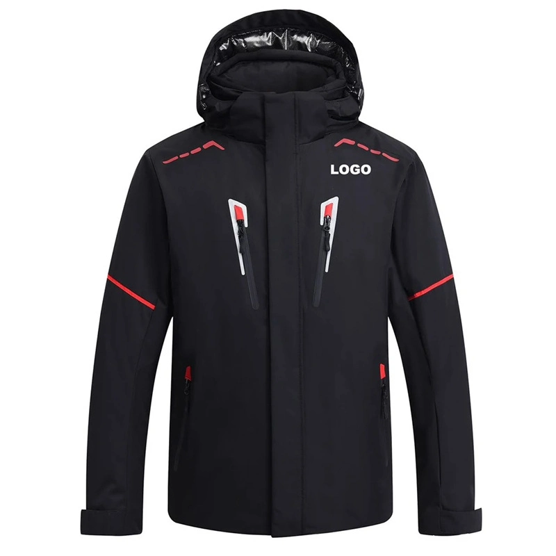 Custom High Quality Detachable Hooded Fleece Tactical Coat Outdoor Men Ski Soft Shell Windbreaker Jacket