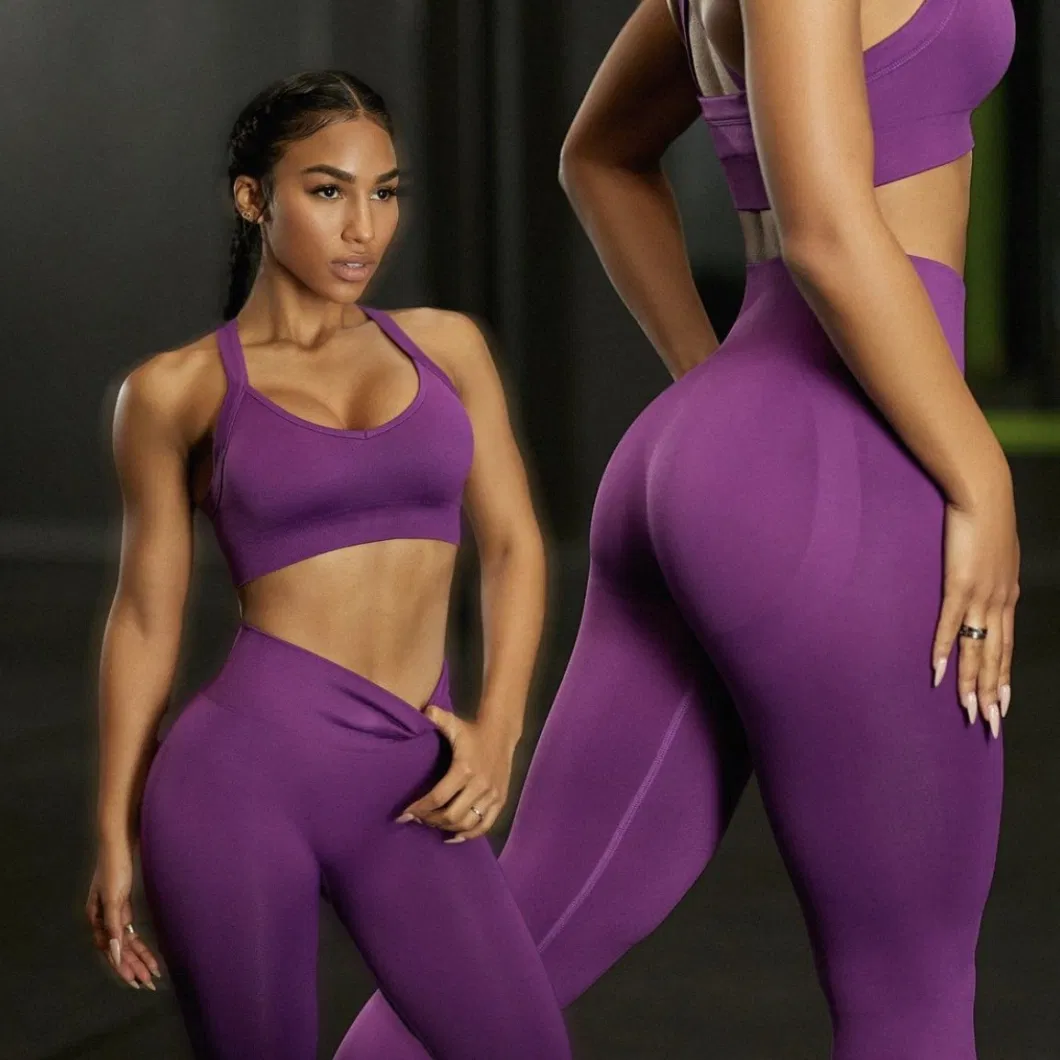 Seamless Yoga Wear Set Women&prime;s Sports Shorts Active Gym Wear Pants