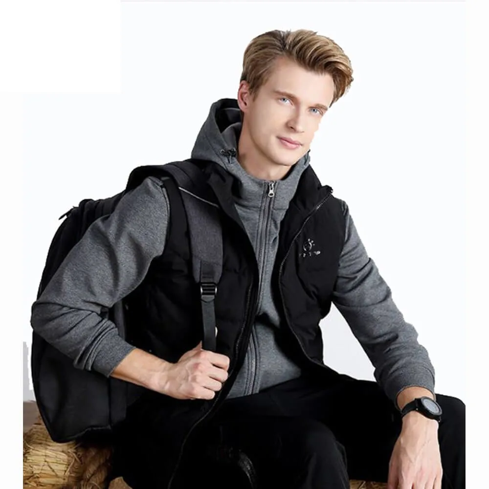 Wholesale Men Thick Camping Windproof 100% Nylon Vest Duck Down Jacket