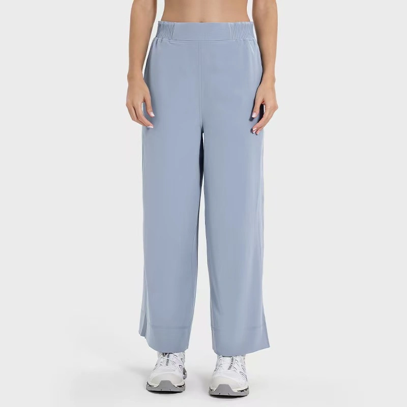 Women&prime;s Casual Business Work Trousers Baggy Pants Quick Dry Long Palazzo Pants