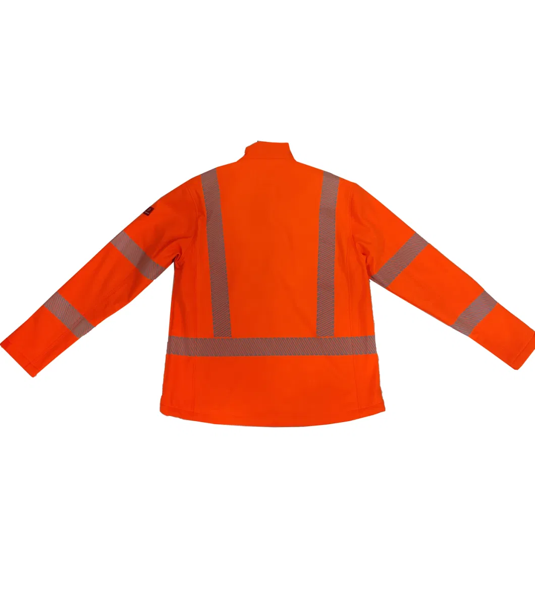 Hi Vis Pilot Jacket Line Fur Winter Bomber Winter Construction Safety Workwear Jackets