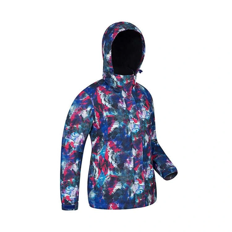 Outdoor Winter Professional Ski Jacket Woman with Hood