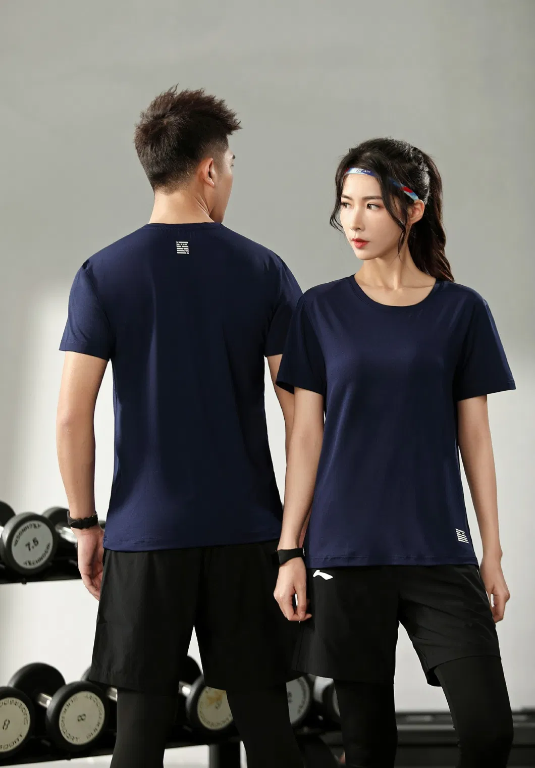 Men Women Custom Printed Sports Running Quick Dry Polyester T Shirt