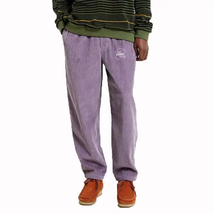 New Arrival Streetwear Oversized Sweatpants Heavyweight Casual Wide Leg Corduroy Pants Men