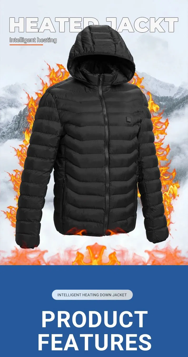 Heating Clothing Winter Waterproof Electric USB Puffer Heated Jacket for Men Women