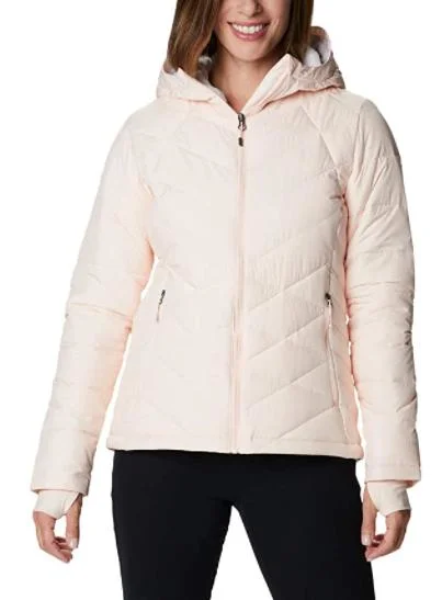 Women Winter Coat Synthetic Fibers Down Jacket with Hood and Zipper