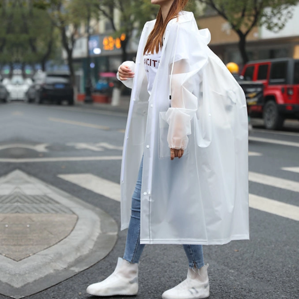 Portable Raincoat Long Section Anti-Storm Transparent Thickening Adult Men and Women Large Size Hotel Travel Disposable Raincoat Bl23266