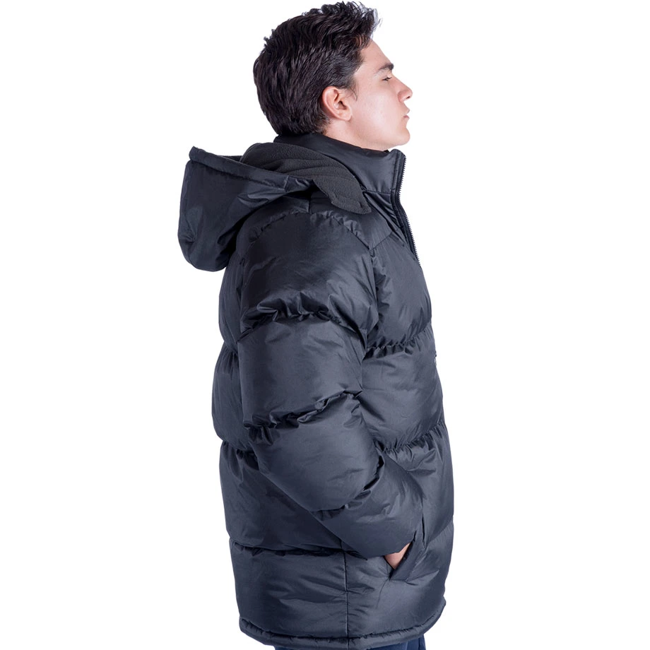 Custom High Quality Fashionable Plus Oversize Puffer Shiny for Men Unisex Light Short Puffer Warm Down Jacket Hood Wholesale