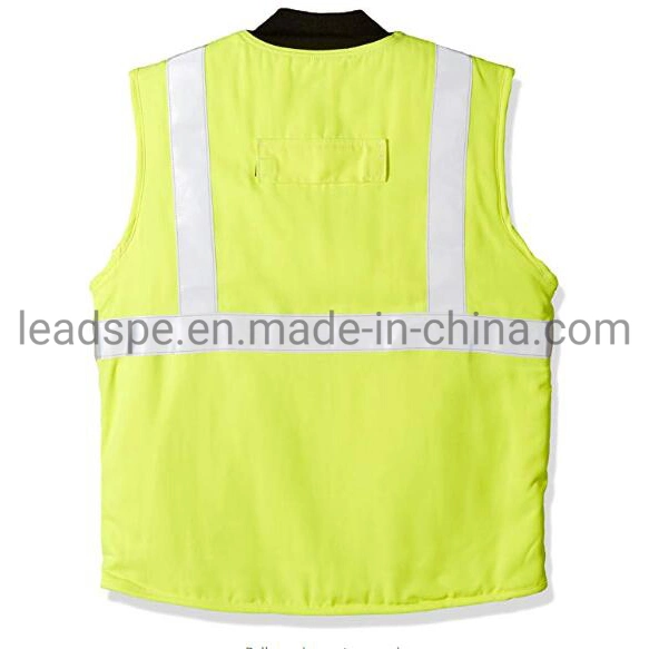 Men&prime;s Hi-Vis Insulated Vest with Reflective Trim