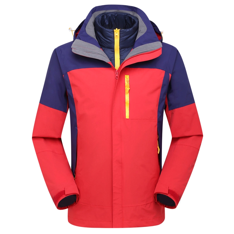 Women Windproof Fleece Parka Waterproof Sports Jacket Detachable Hood