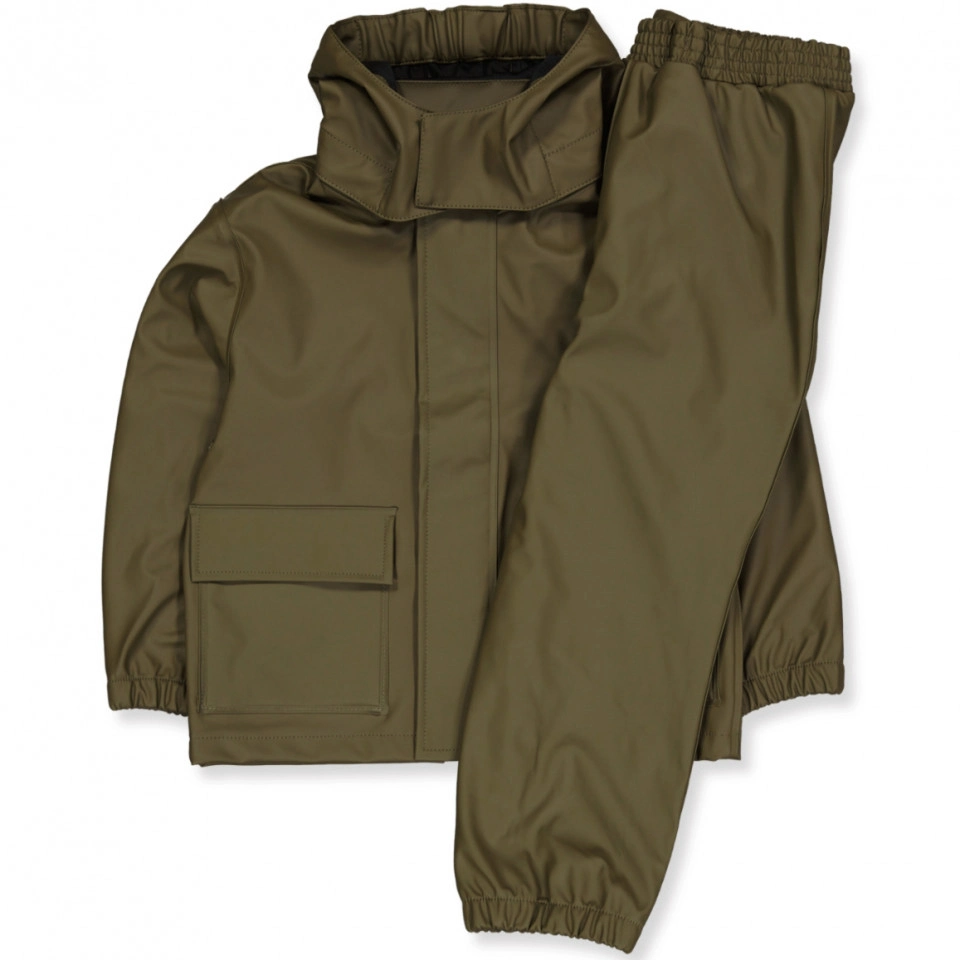 Double Layer Rainwear with Jacket and Pants Overall Custom Logo Raincoat