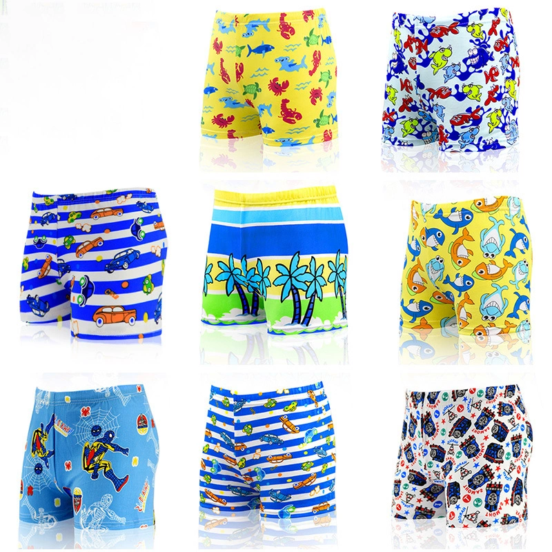 Fashion Kids Cartoon Swimming Short Boy Beach Swim Trunk