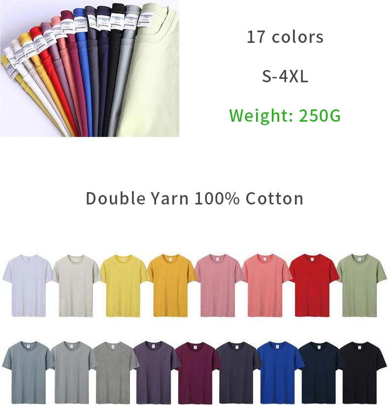 Wholesale Factory 100% Cotton Oversize T-Shirts Unisex Blank Sports Plain Printing T-Shirt OEM Custom Logo