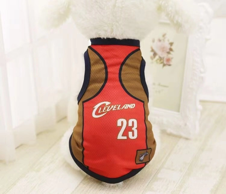 Customized Football Basketball Pet Apparel Vest Dog Jerseys Soccer Team Pet Dog Jersey T-Shirt