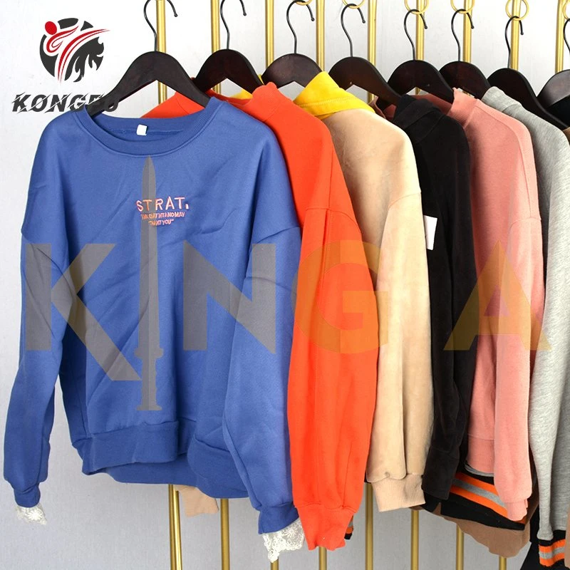 Wholesale Men&prime;s Sweatshirts Used Clothes Branded Hoodies Canada Bale Second Hand Clothes