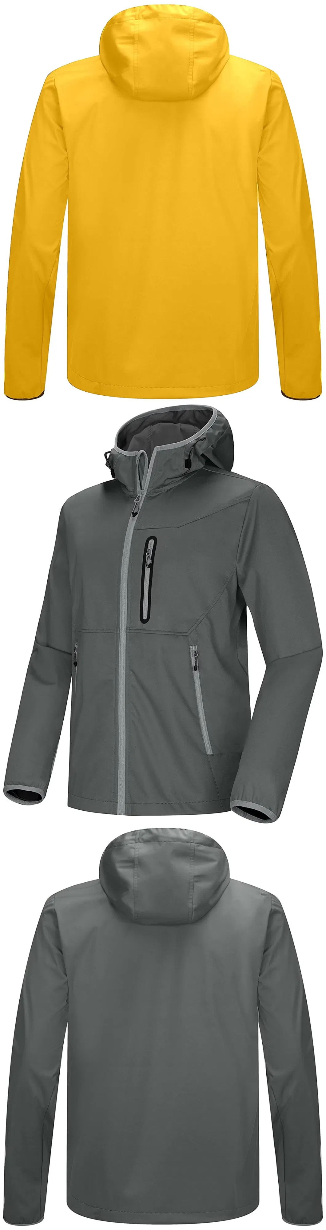 Men&prime; S Lightweight Windbreaker, Softshell Jacket with Hood for Running Travel Hiking