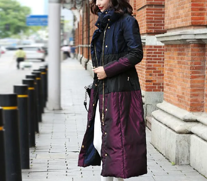 Women&prime;s Long Winter Oversize Down Coat Slim Windproof Womens Down Jacket