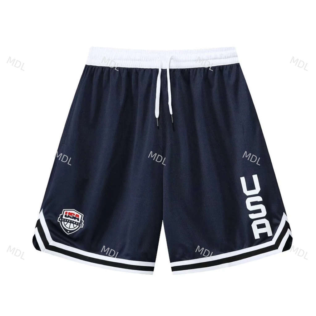 Custom New Logo Shorts Breathable Mesh Shorts Custom Basketball Beach Active Board Short for Men